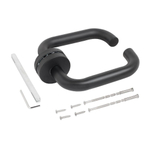 Ручка дверная Стандарт, 0203 SS (60-90) BLACK INOX, 14 872, чер, нерж сталь