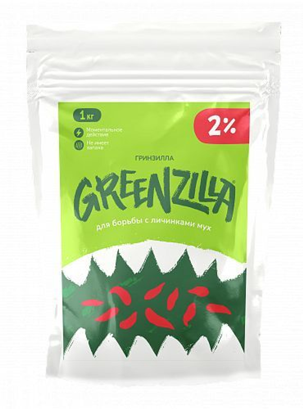 Greenzilla 2%, инсектицидная приманка для борьбы с личинками мух, 1кг