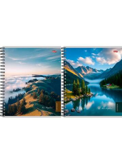 Тетрадь А5 48л. клетка "Туманные пейзажи-3" гребень, мелов.облистер (Проф-Пресс)