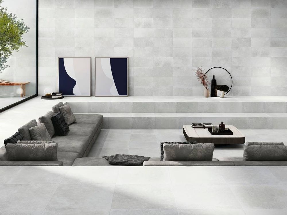 Terraslab, Midtown White Base C3/R11 Antislip 600х600х20мм 2шт/уп - керамогранит уличный