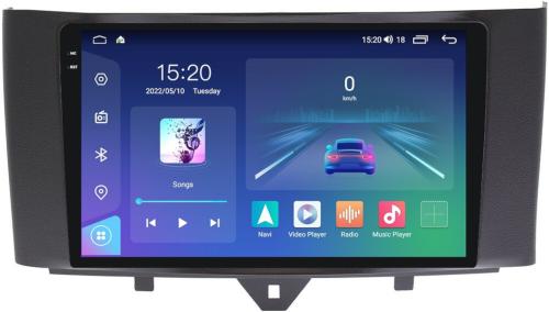 Магнитола для Smart ForTwo/ForFour 2012-2015 - Parafar PF215U2K на Android 13, Быстрая, QLED+2K, CarPlay, 4G SIM-слот