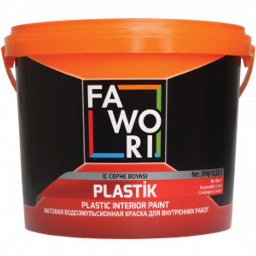 КРАСКА FAWORI PLASTIK МАТОВАЯ ДЛЯ ВНУТР.РАБОТ (MIX 1) 3,5КГ