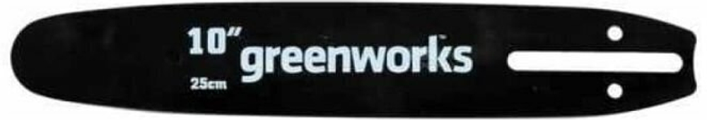 Шина пильная 25 см для GD40TCS GREENWORKS 1/4-1,3-58 (2949207)