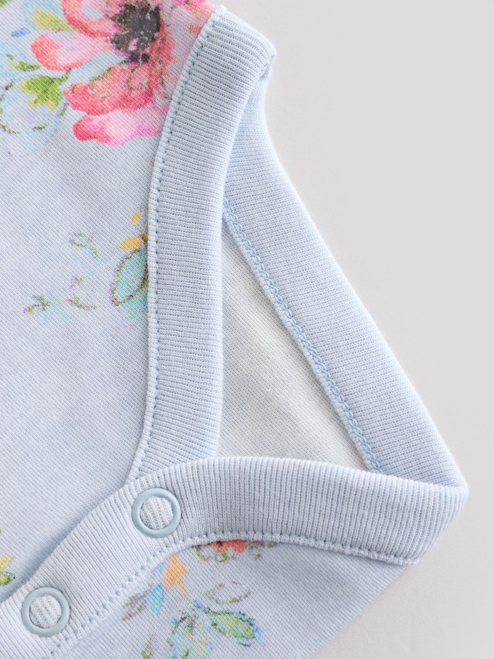 Боди с коротким рукавом для малышей Next E19-739, 3 шт., Молочный, Белый, Голубой