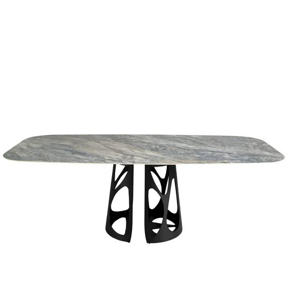 Овальный обеденный стол 1136/DT959 из мраморной керамики