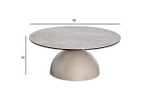 Стол журнальный Garda Decor Garda Decor, керамика Август Серый (Augustus Gray) d90*39 см