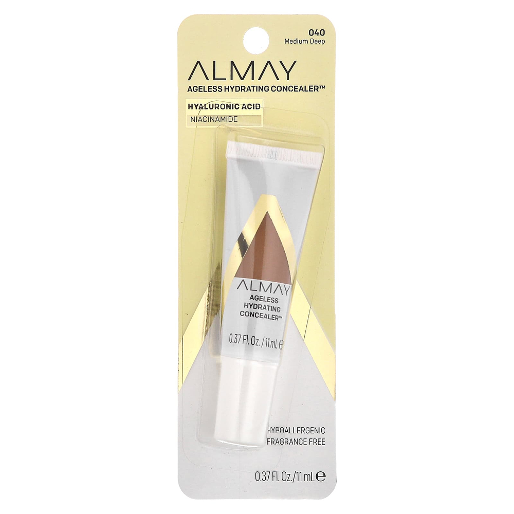 Almay, Ageless Hydrating Concealer, увлажняющий консилер, 040 Medium Deep, 11 мл (0,37 жидк. унции)
