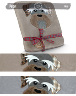 Плед "Щенок" в ассортименте 130x160см Полиэстер