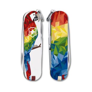 Нож Victorinox Classic LE2017 58мм 7 функций дизайн Guacamaya (0.6223.L1709)