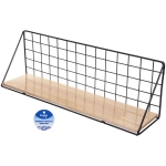 Полка подвесная «ЛОФТ ТАМБЛ», цвет чёрный, 44.5*11*14см (Лейбл Селфи)