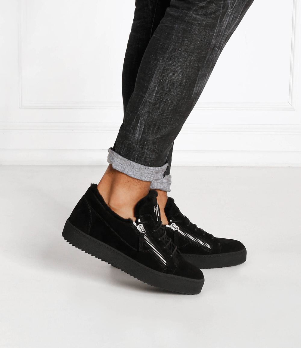 Skórzane кроссовки Giuseppe Zanotti - черный(RU00018)