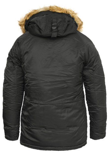 Куртка Аляска  N-3B  Husky Denali 2017 (черная - black/orange)