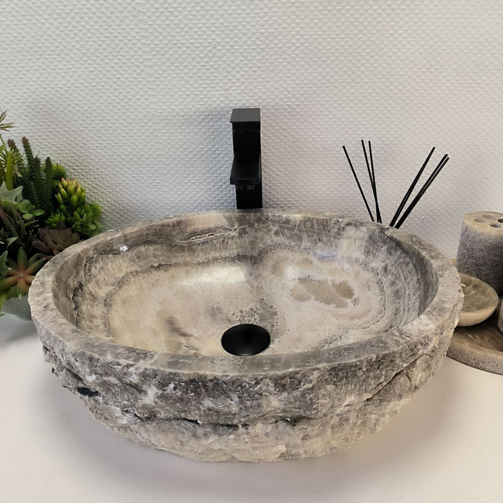 Раковина из оникса Erozy Grey EO-63182 51*41*15 0096