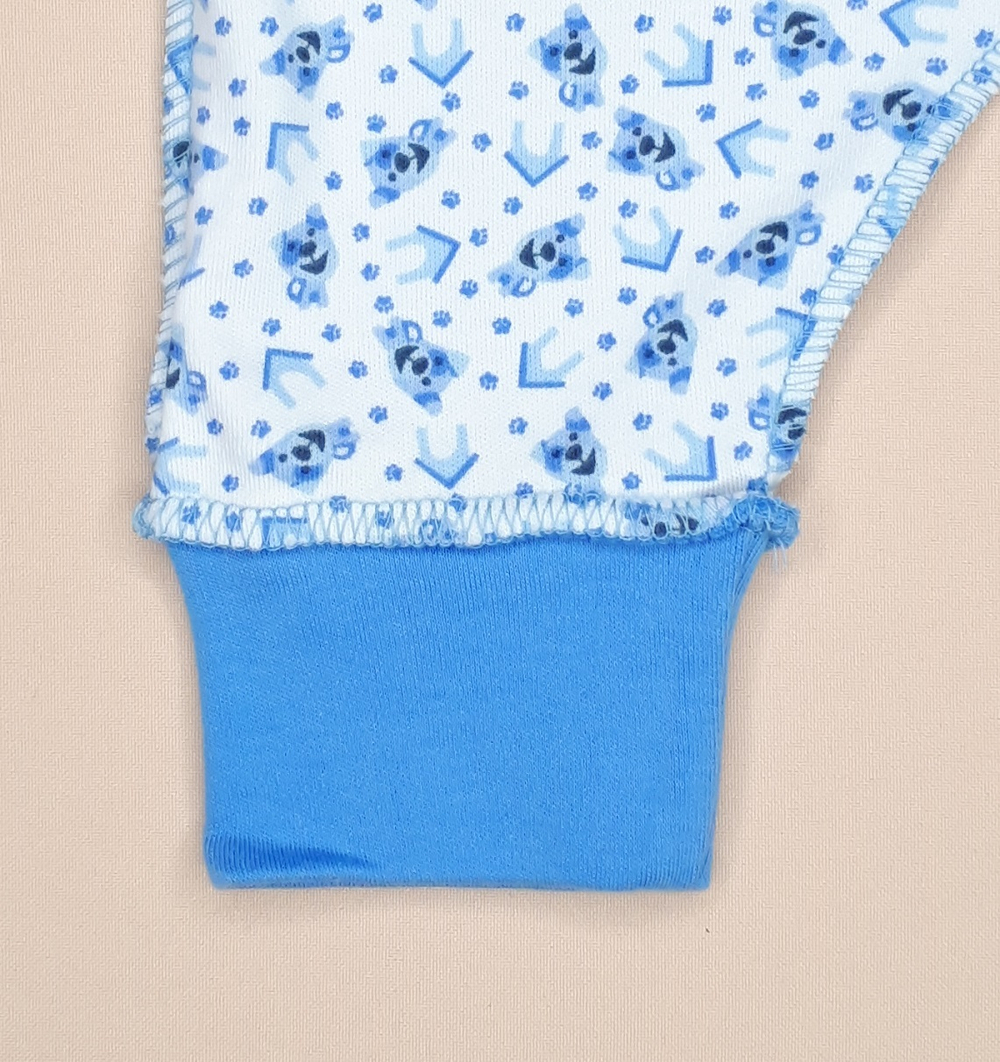 Полукомбинезон Пёсики (голубой)