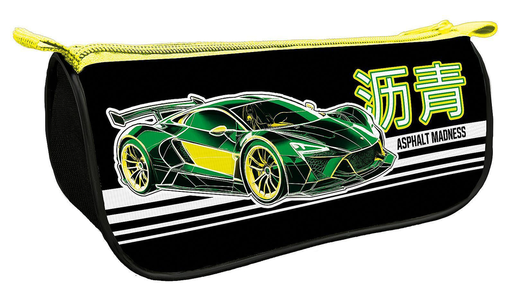 Пенал-косметичка объемный на молнии премиум, печать на ткани 220*105*65 "Speed club 2025"