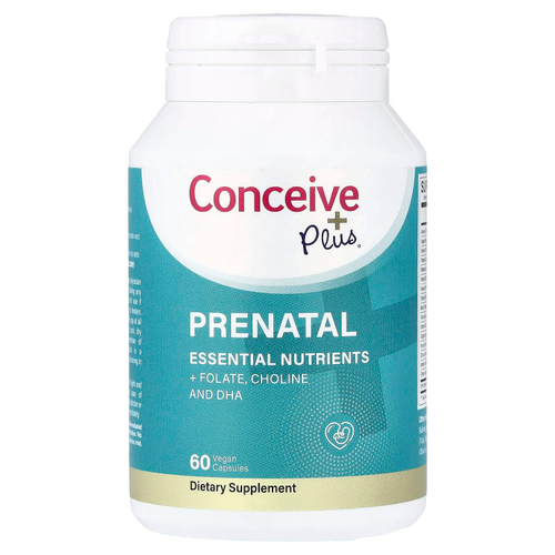 Conceive Plus, Пренатальный, 60 веганских капсул