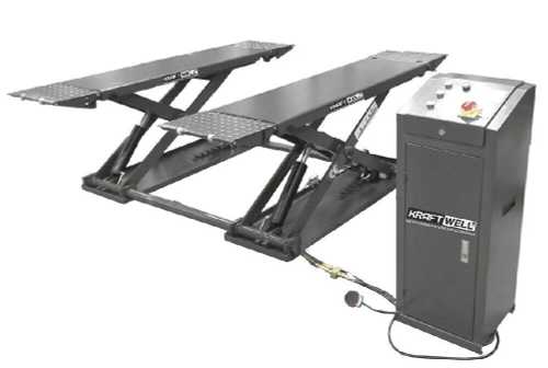 Подъёмник ножничный KraftWell KRW3TN короткий шиномонтажный г/п 3000 кг