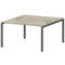 Бенч двойной на металлокаркасе СМС2-П-16К.149.Пр25  1400x1496x750 Смарт