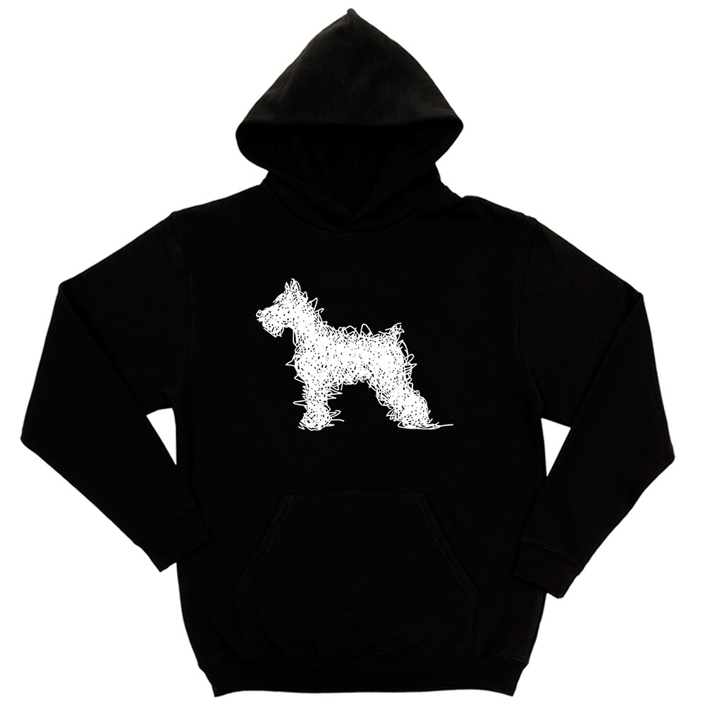 Толстовка "Шнауцер - штрихи"