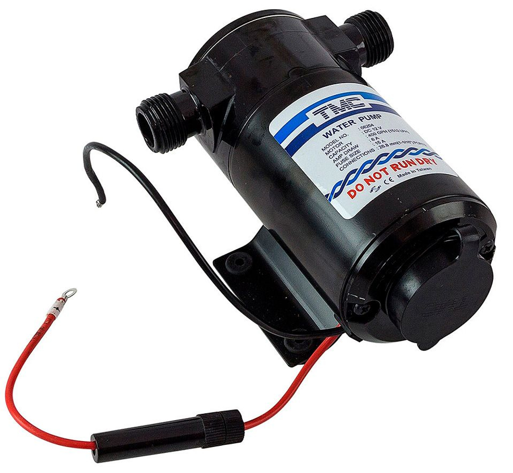 Помпа с импеллером, пластик, резьбовые патрубки (10017133)