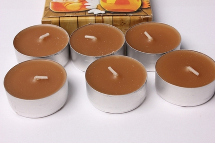 Свеча ароматическая чайная 6шт кашемир