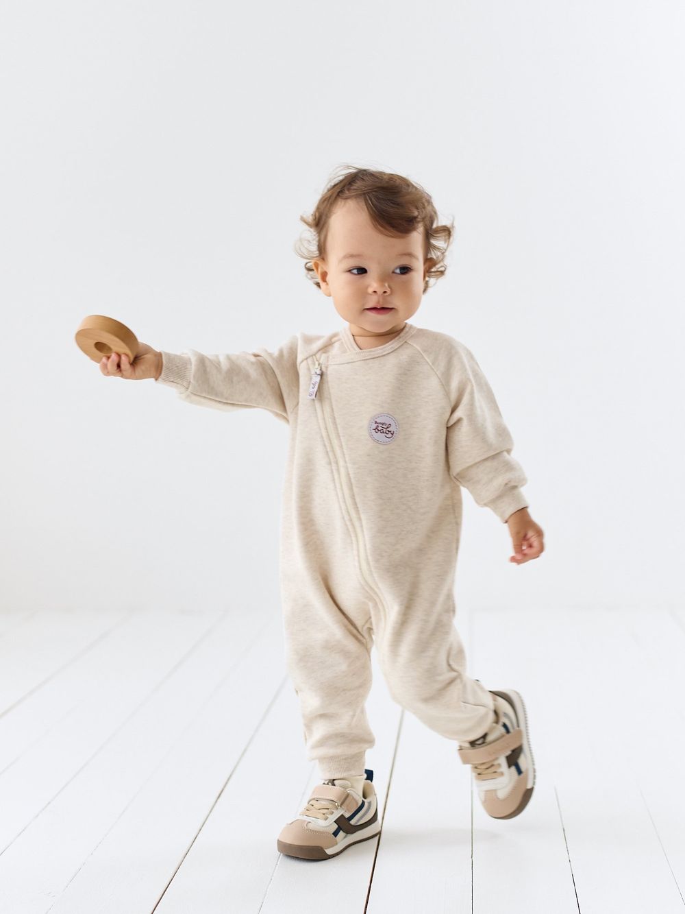 Комбинезон-косуха "Ванильный пудинг" утепленный 0+