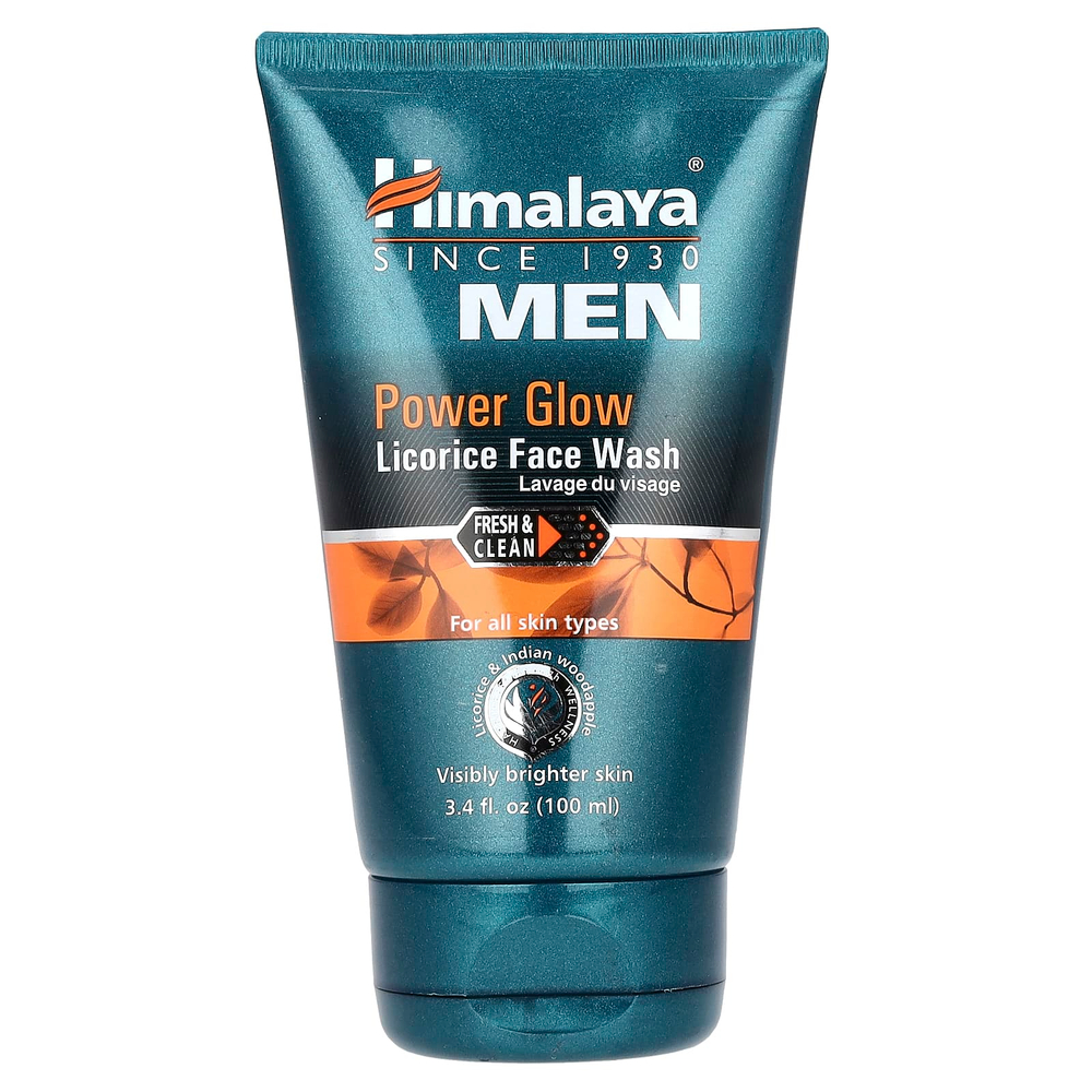 Himalaya, Power Glow, мужское средство для умывания со вкусом солодки, 100 мл (3,4 жидк. унции)