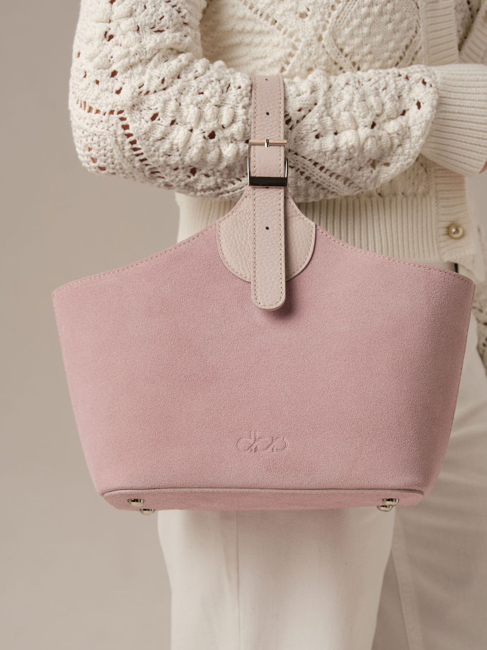 Замшевая сумка DBR Provence 31398 розовый фламинго