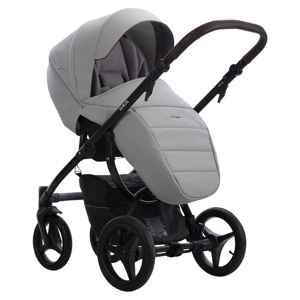 Детская коляска Bebetto Luca Pro 3 в 1 с автокреслом Avionaut Cosmo 34 св.серая кожа