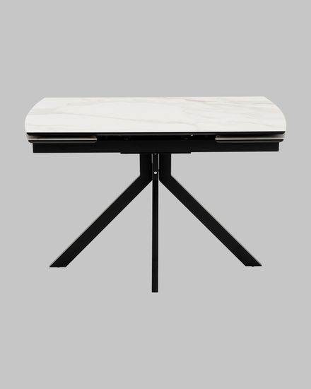 Стол Галац 120*80 см столешница стекло белое