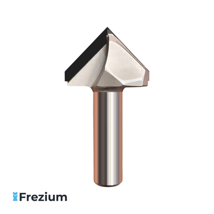 Галтельная V-образная фреза алмазная по дереву "O.G.Germany" (34x12x21 90 градусов; 1734682 PCD)