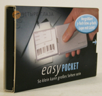 Лупа выдвижная асферическая Eschenbach EasyPocket 3x, 50x45 мм, с подсветкой, черная