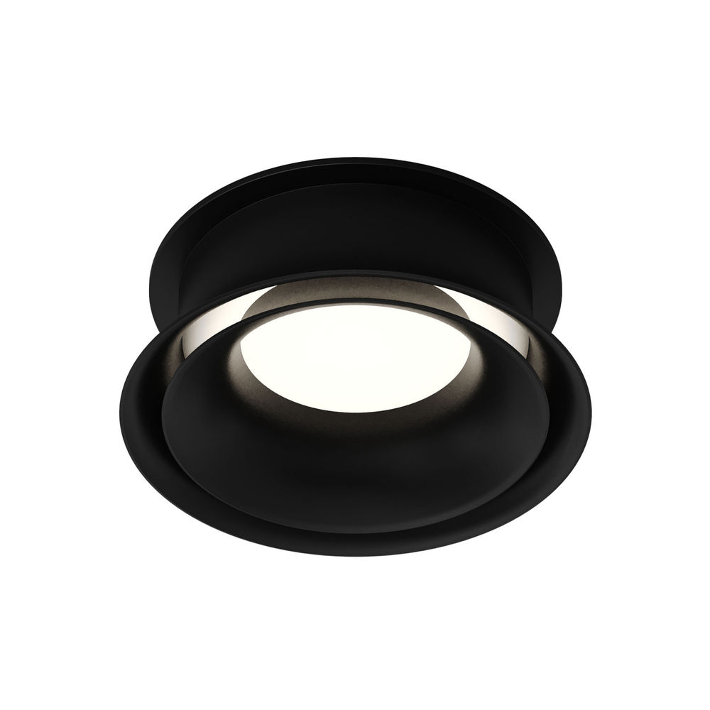 DK2403-BK Встраиваемый светильник влагозащ., IP 44, 10 Вт, GU10, черный, алюминий