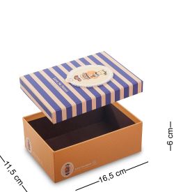 WF-08-B Набор коробок из 3шт «Сладкая любовь» цв.жел./син.