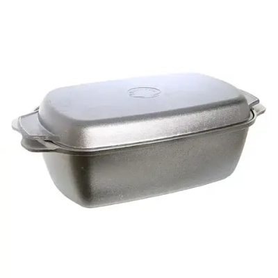 Гусятница 5,5 л литой алюминий с крышкой-противнем КМ-г55