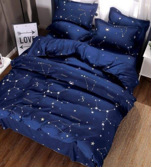 2-спальное постельное белье из сатина  Созвездие