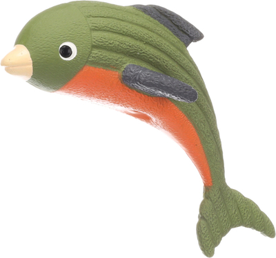 Игрушка для собак Дельфин, 9,5 x 21,4 x 10,5 см, латекс, хаки, Flamingo