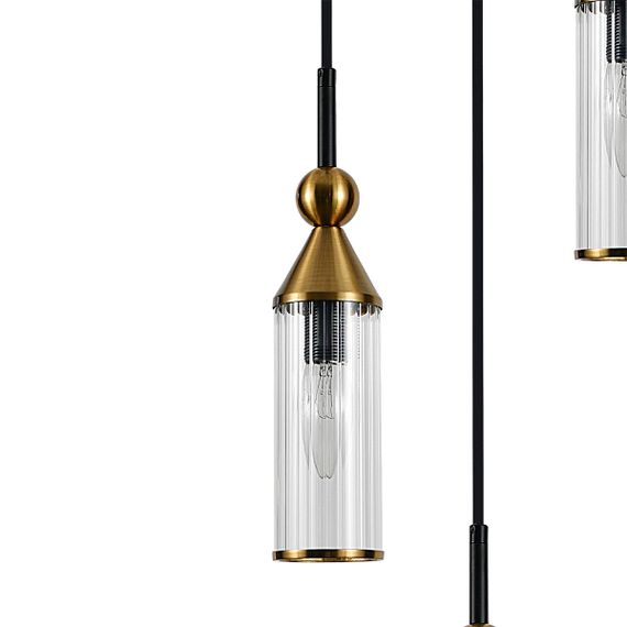 Подвесная люстра Indigo Torazzo 13037/3S Black V000532