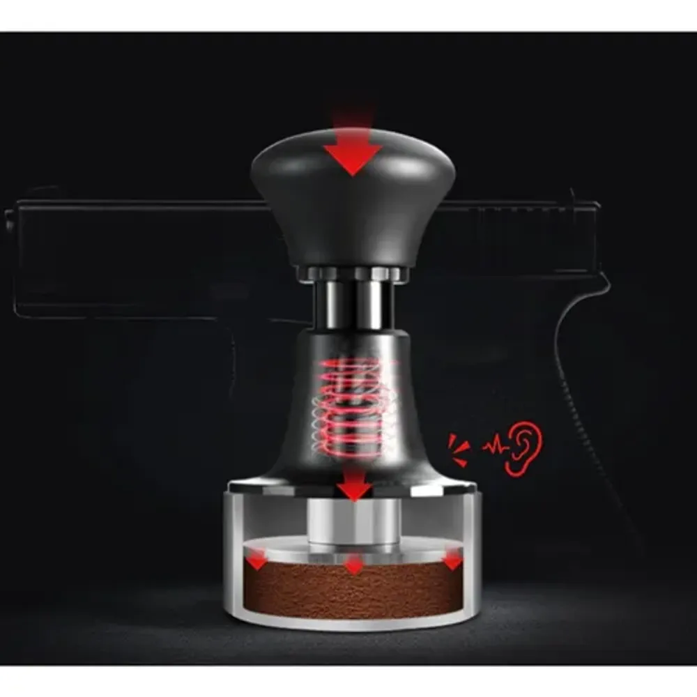 Темпер пуш для кофе пружинный d 58,5 мм h11,6 см Sword Tamper нерж. сталь дерев. ручка ZeroHero