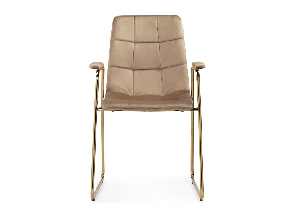 Стул на металлокаркасе Lana beige / gold