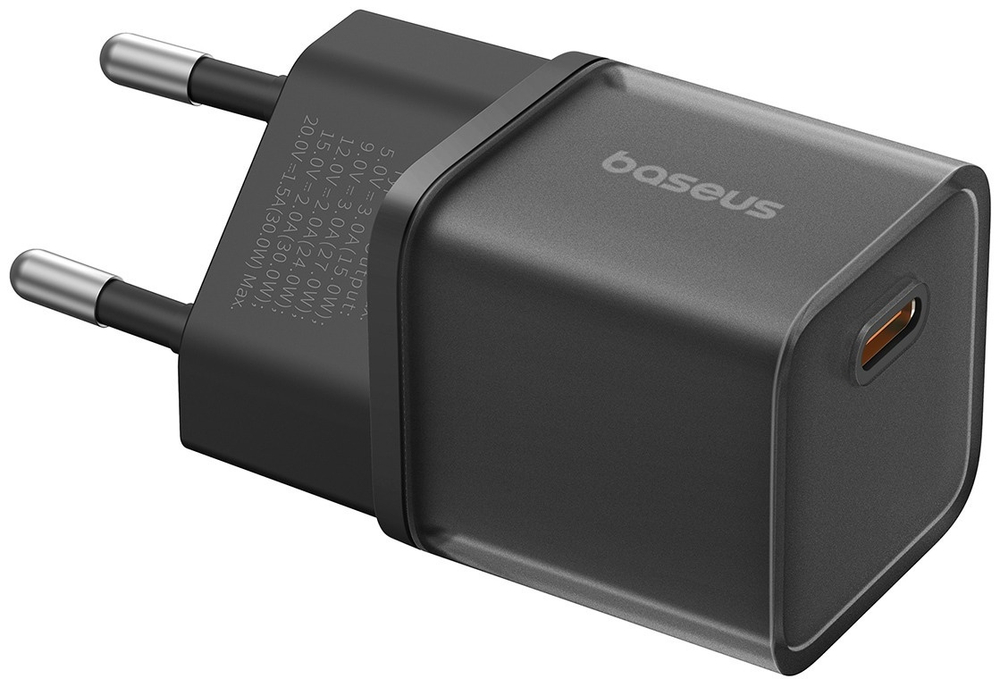 Зарядное устройство Baseus GaN5S 1C 30W USB Type-C черный
