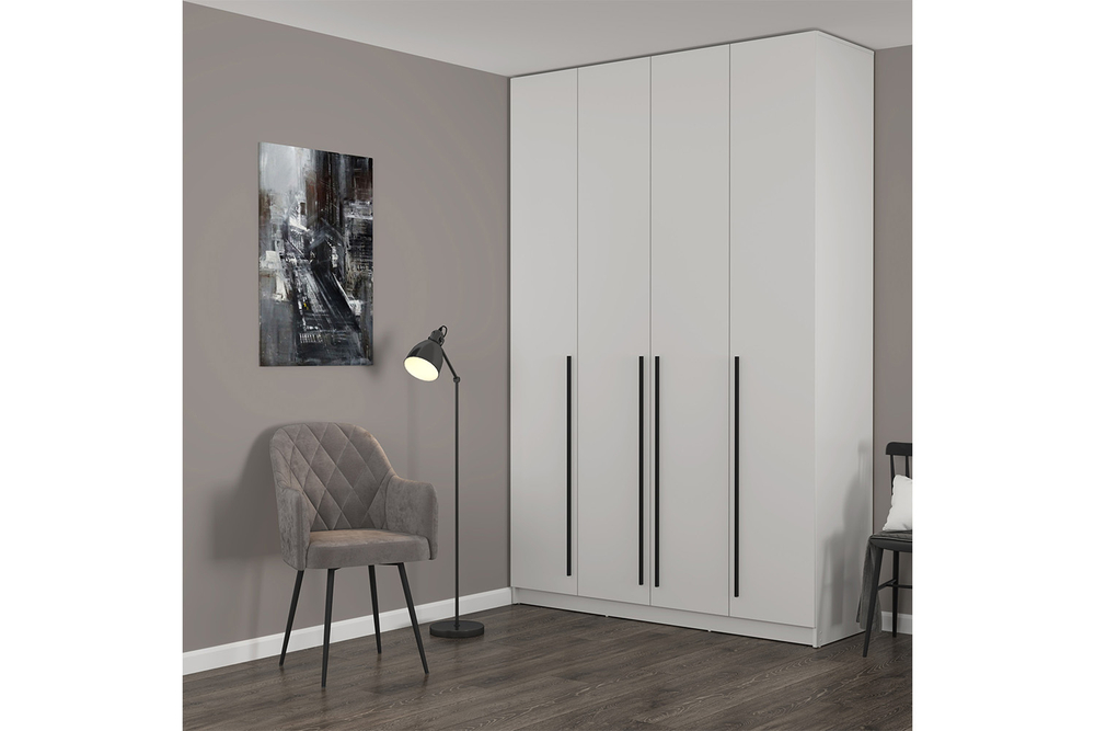 Шкаф для одежды 4-х створчатый Брандо 67.09, Белый