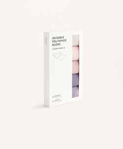 OYSHO Набор из 5 бесшовных классических трусов, сиреневый