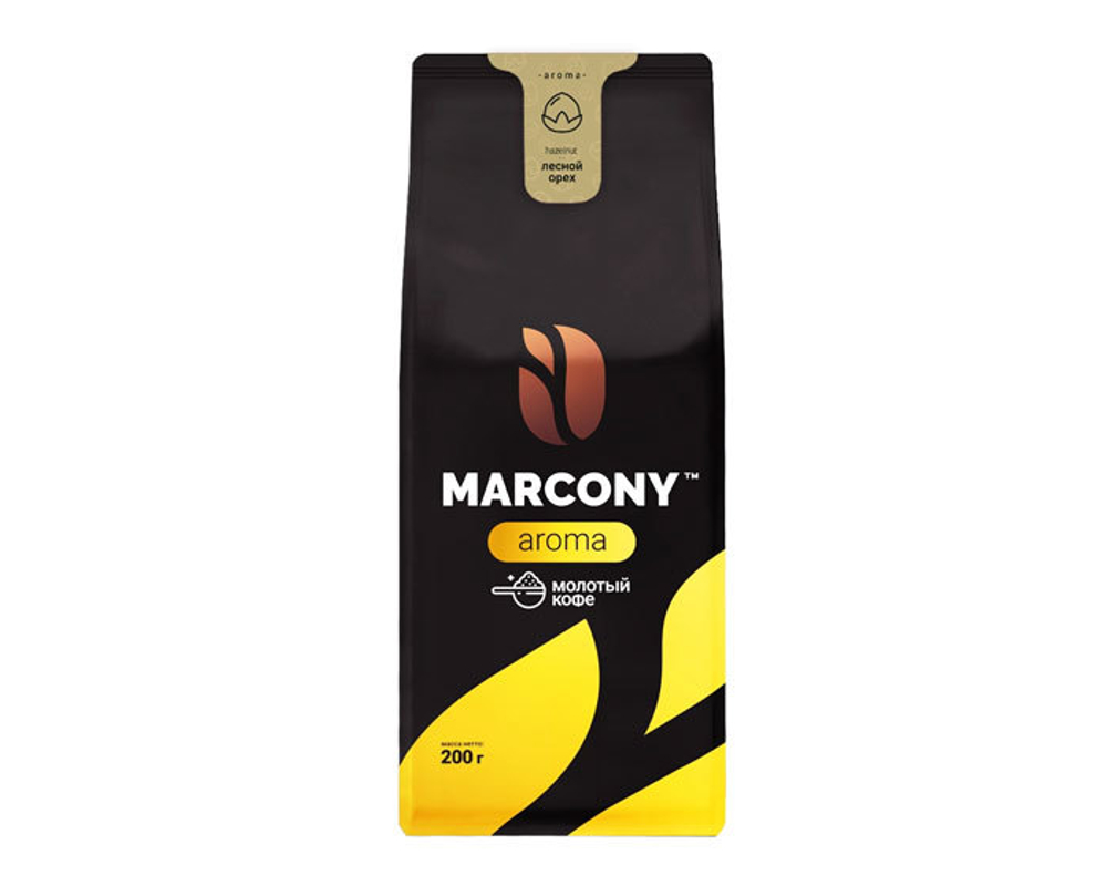 купить Кофе молотый Marcony Aroma со вкусом Лесного ореха, 200 г