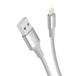 Дата-кабель USB - 8-pin для Apple, MFI, 1.2м, 2.4A серебро