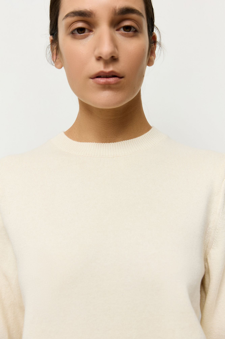 Джемпер из хлопка с кашемиром 2 в 1