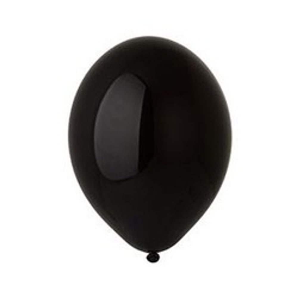 Шар (14"/36 см) Пастель Экстра Black 025 50 шт.