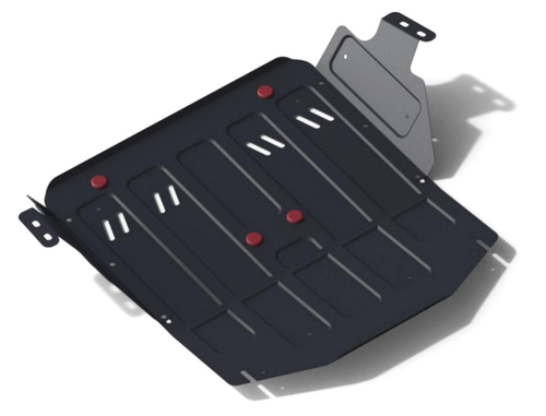 Защита картера и КПП АвтоБроня для Ford Transit VI (V - 2.2D; 2.4D) RWD 2006-2014, штампованная, сталь 1.8 мм, с крепежом, 111.01817.1