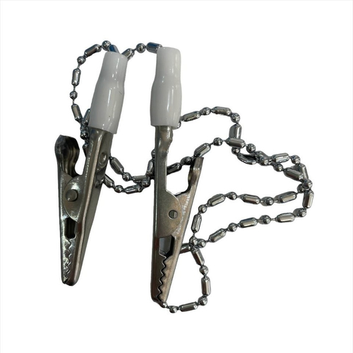 Зажим для салфеток. Металлический. Серебристый.