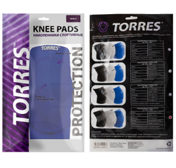 Наколенники спортивные TORRES Active, PRL112223S-03, размер S, пара, синий